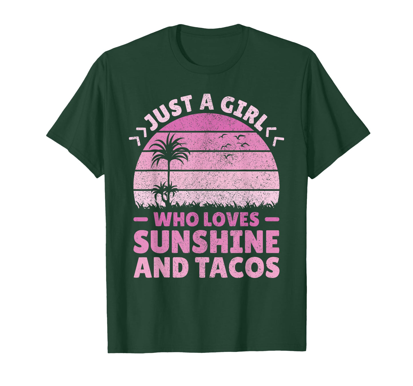Taco & Sunshine Lover Just A Girl Who Loves Sunshine & Tacos T-Shirt