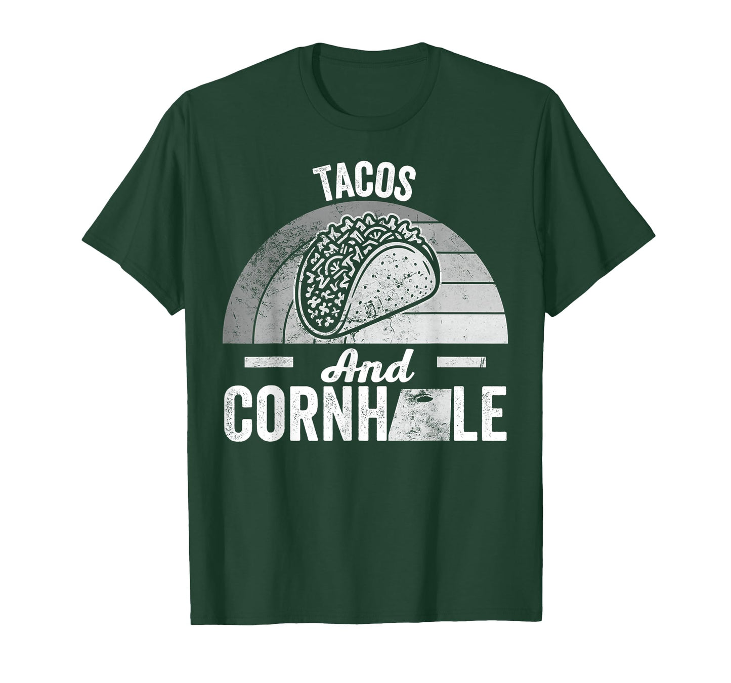Tacos and Cornhole Enthusiast Style T-Shirt