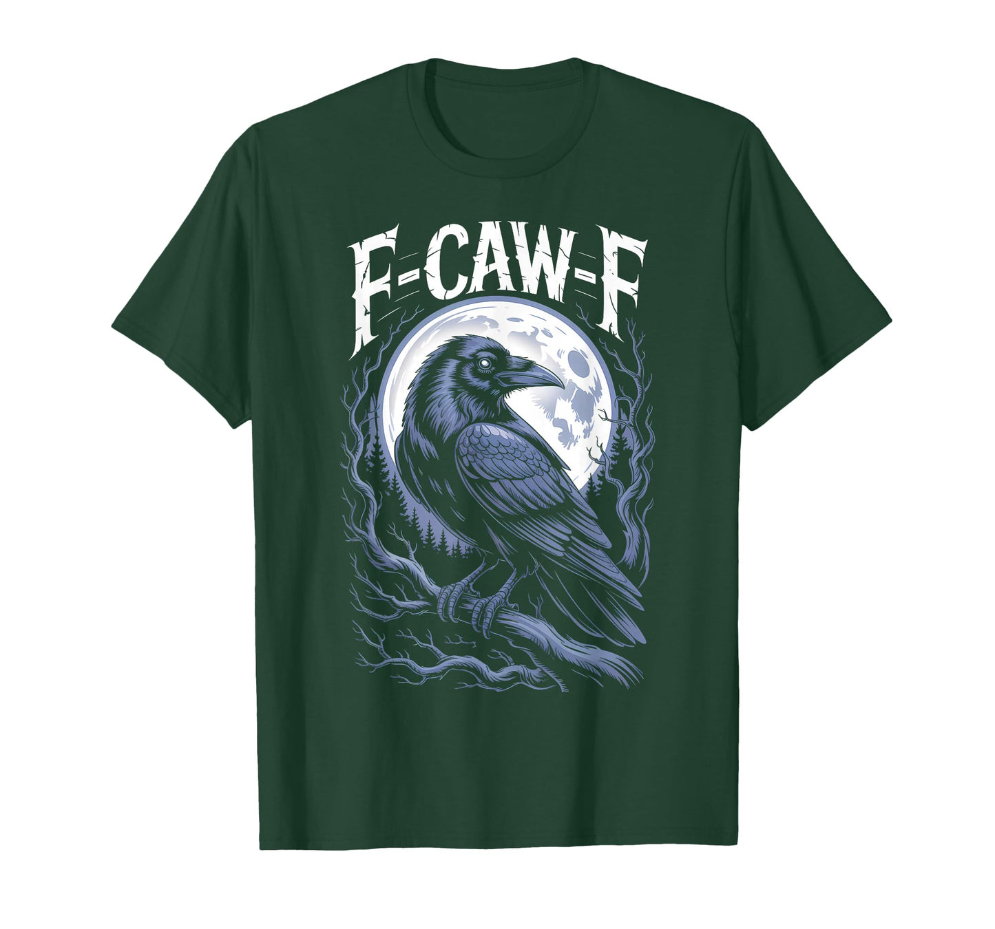 Funny F-Caw-F Black Crow Sound Meme Humor T-Shirt