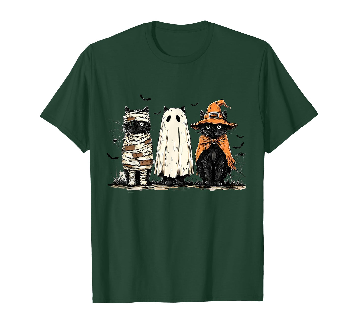 Cat Pumpkin, Ghots Cat, Halloween Cat Mama Shirt, Autumn Cat T-Shirt
