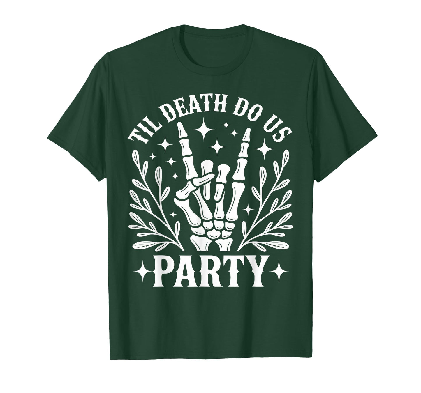 Til Death Do Us Party Funny Halloween Bachelorette Matching T-Shirt