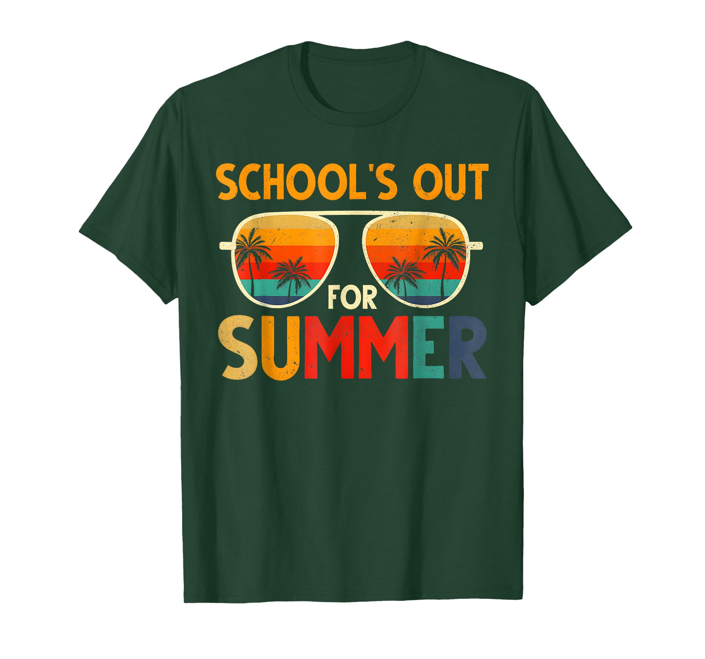Retro Schools Out For Summer Last Day Of School Teacher Boys T-Shirt