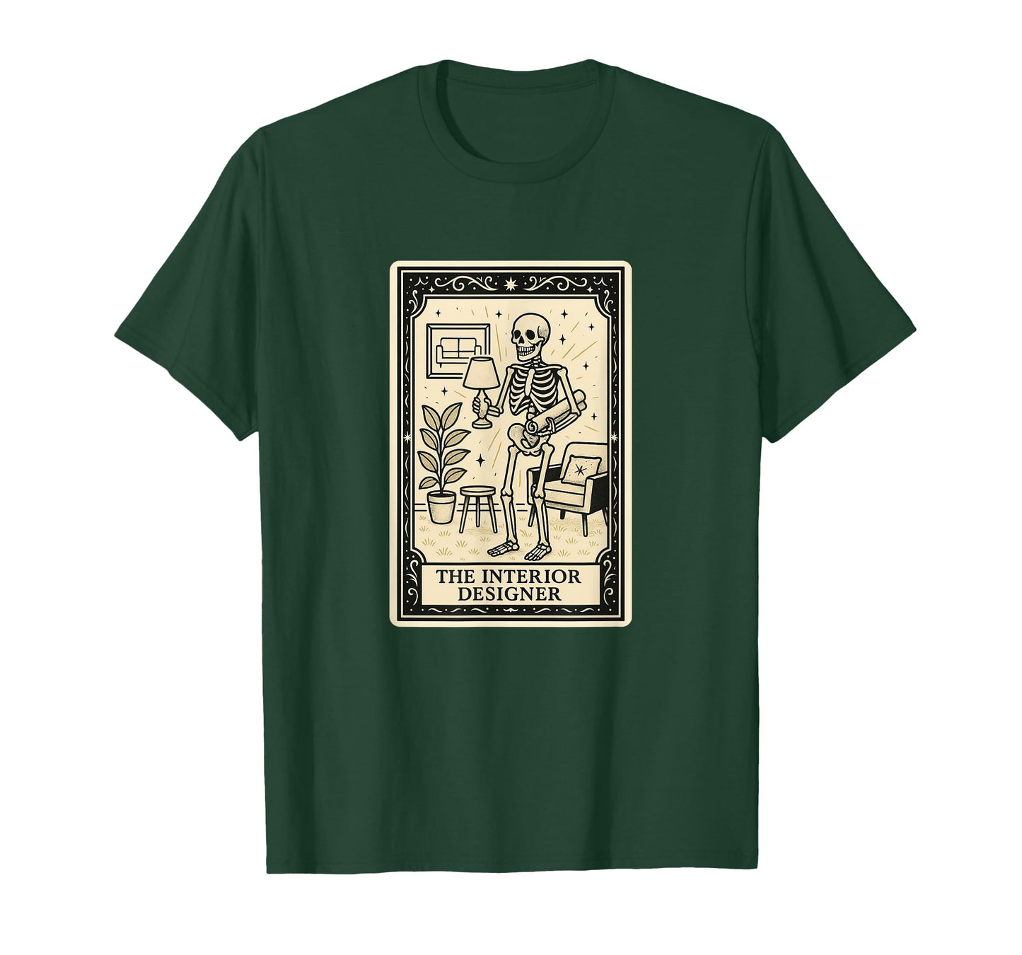 The Interior Designer Tarot Card - Spooky Gothic Design Home T-Shirt