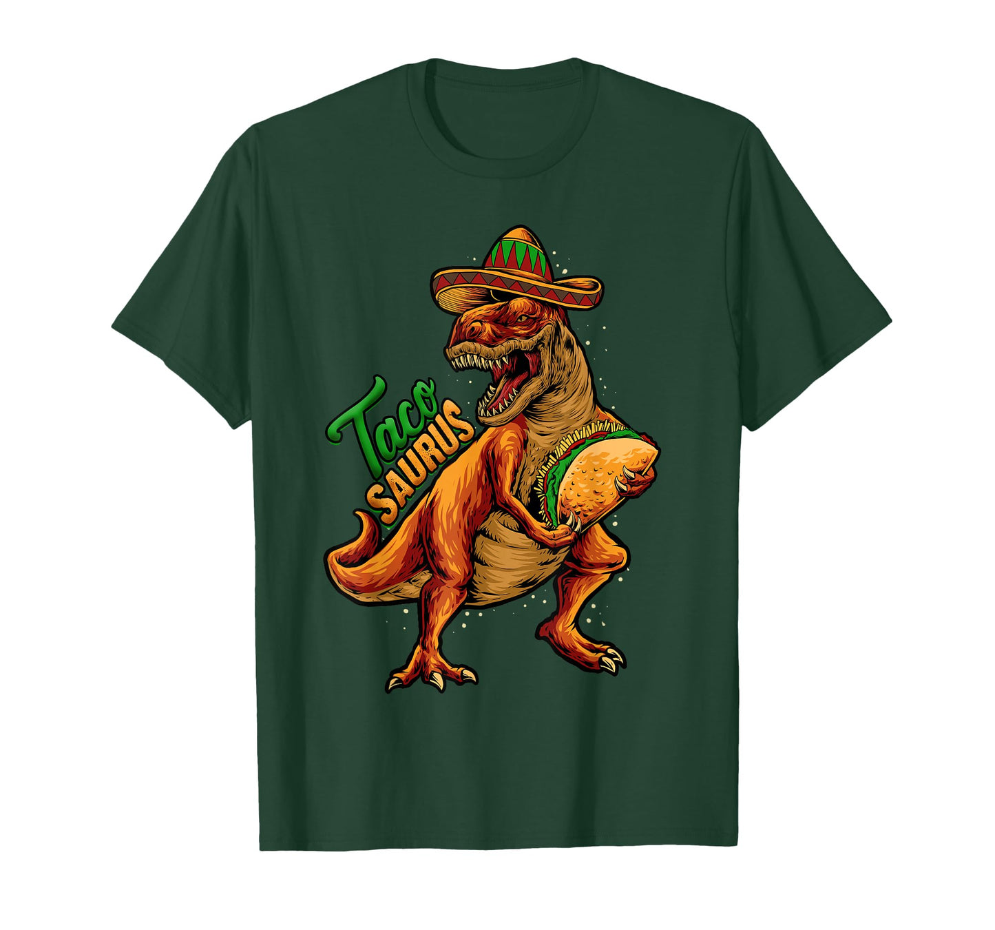 Tacosaurus T-Shirt Kids T-Rex Dinosaur Funny Taco Gift Fiesta T-Shirt