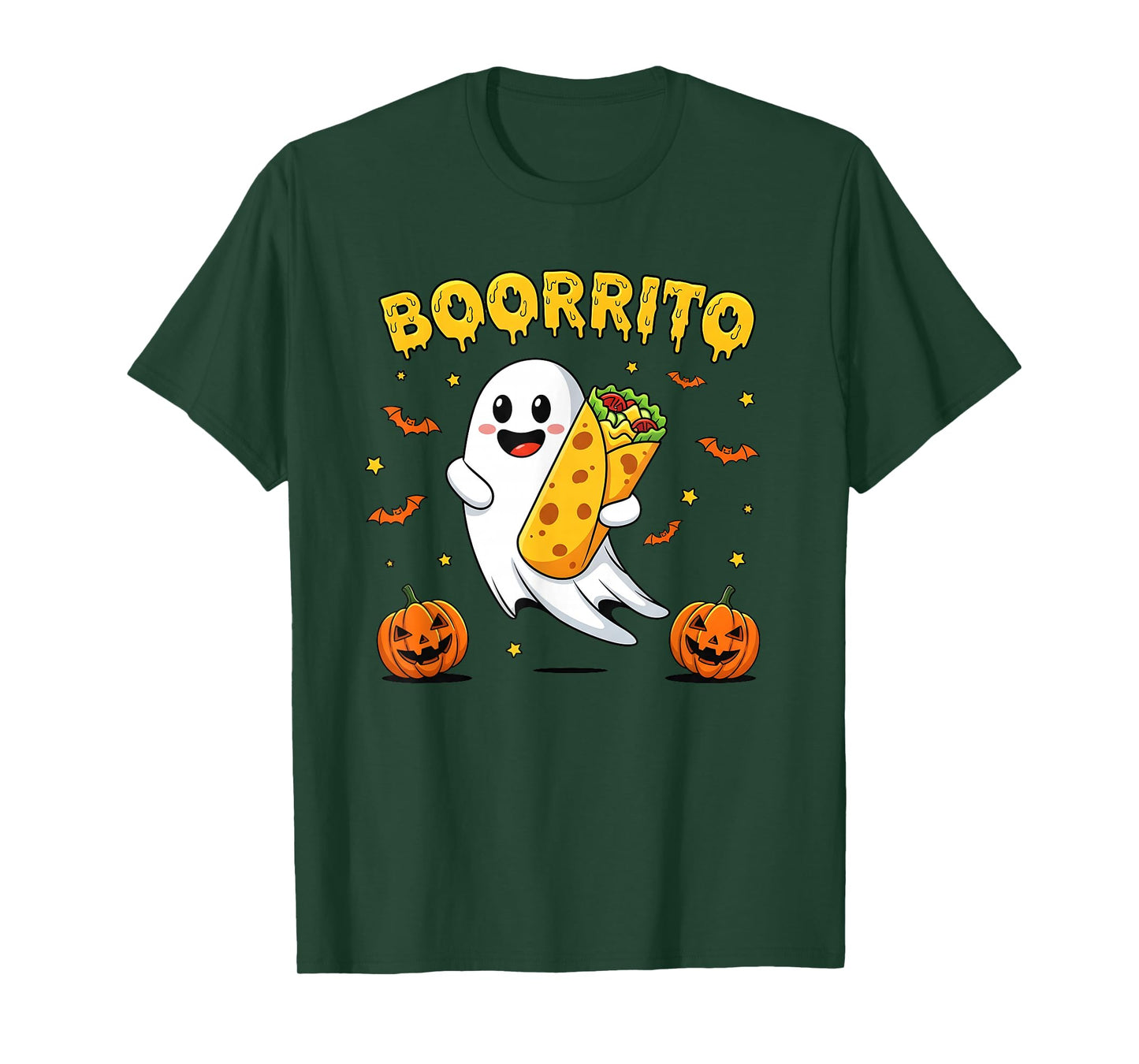 Spooky Ghost Burrito Costume Halloween T-Shirt
