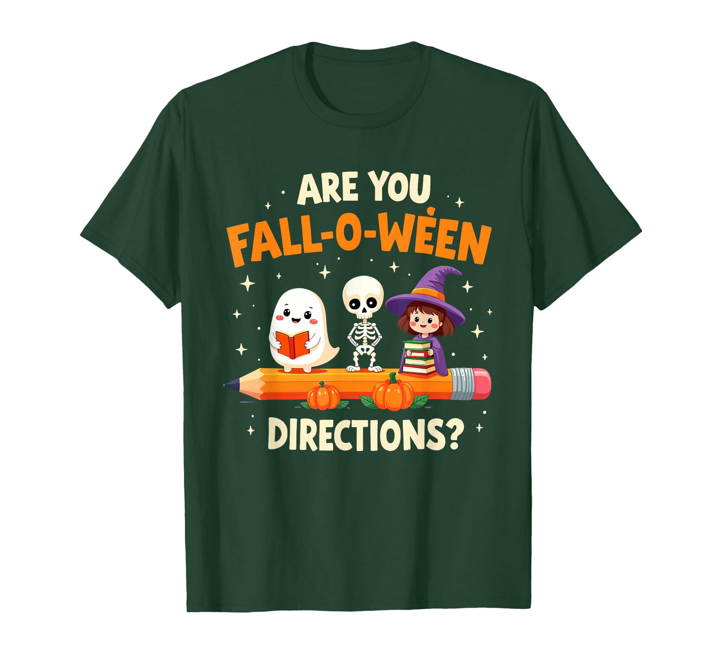 are You Fall O Ween Directions Funny Halloween Teacher Joke T-Shirt