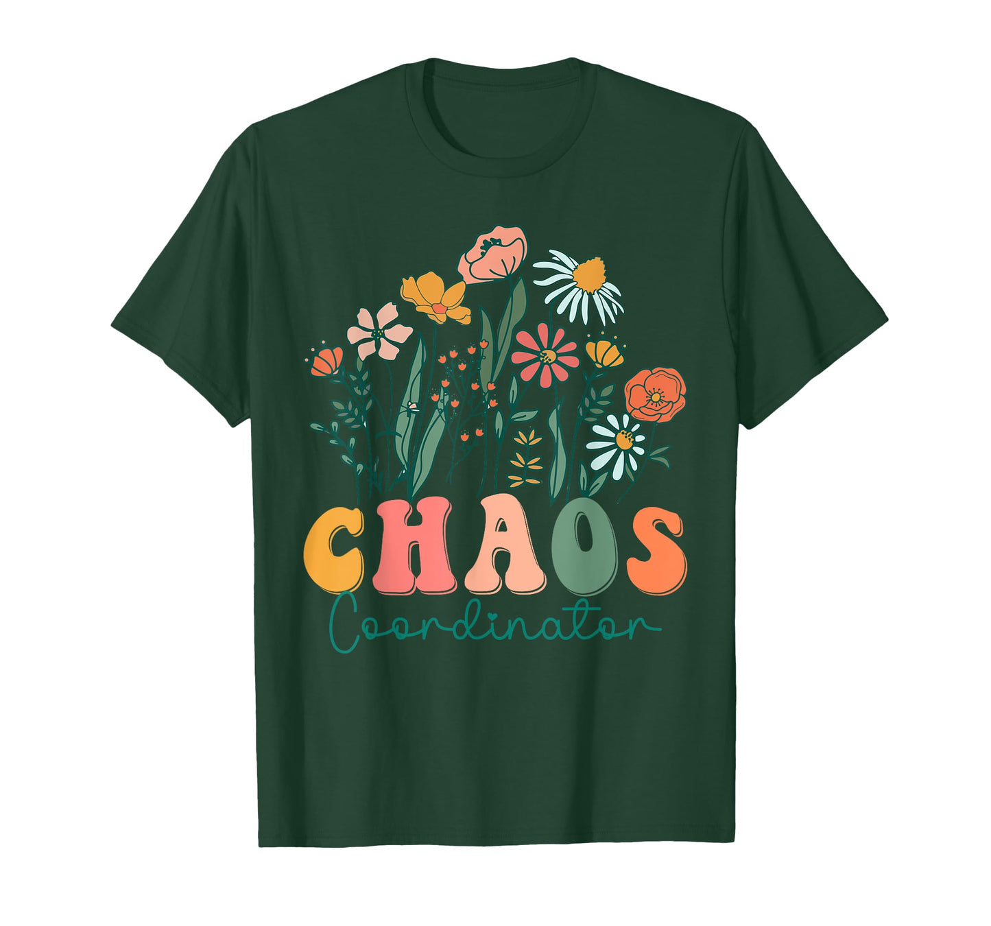 Groovy Wildflower Chaos Coordinator Tees T-Shirt