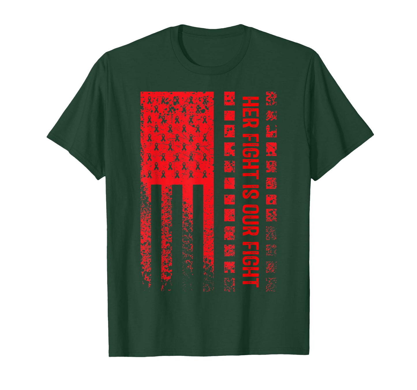 Her Fight Is Our Fight Squamous Cell Carcinoma Awareness T-Shirt