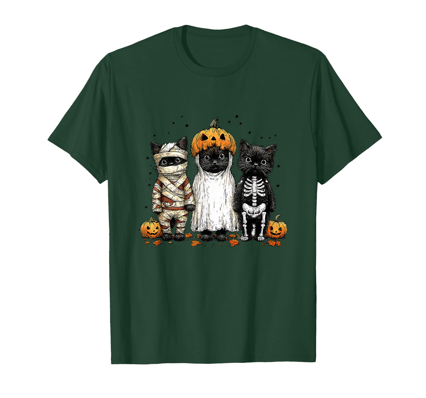Spooky Halloween Cats T-Shirt