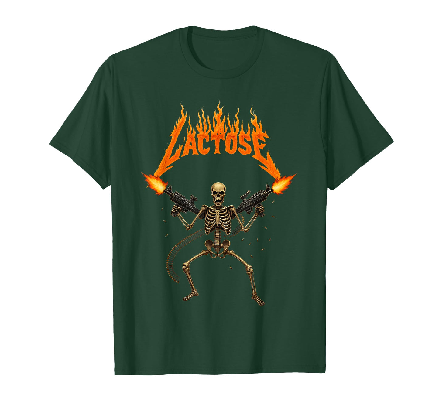 Lactose Intolerant Skeleton,Funny Sarcasm Oddly Meme T-Shirt