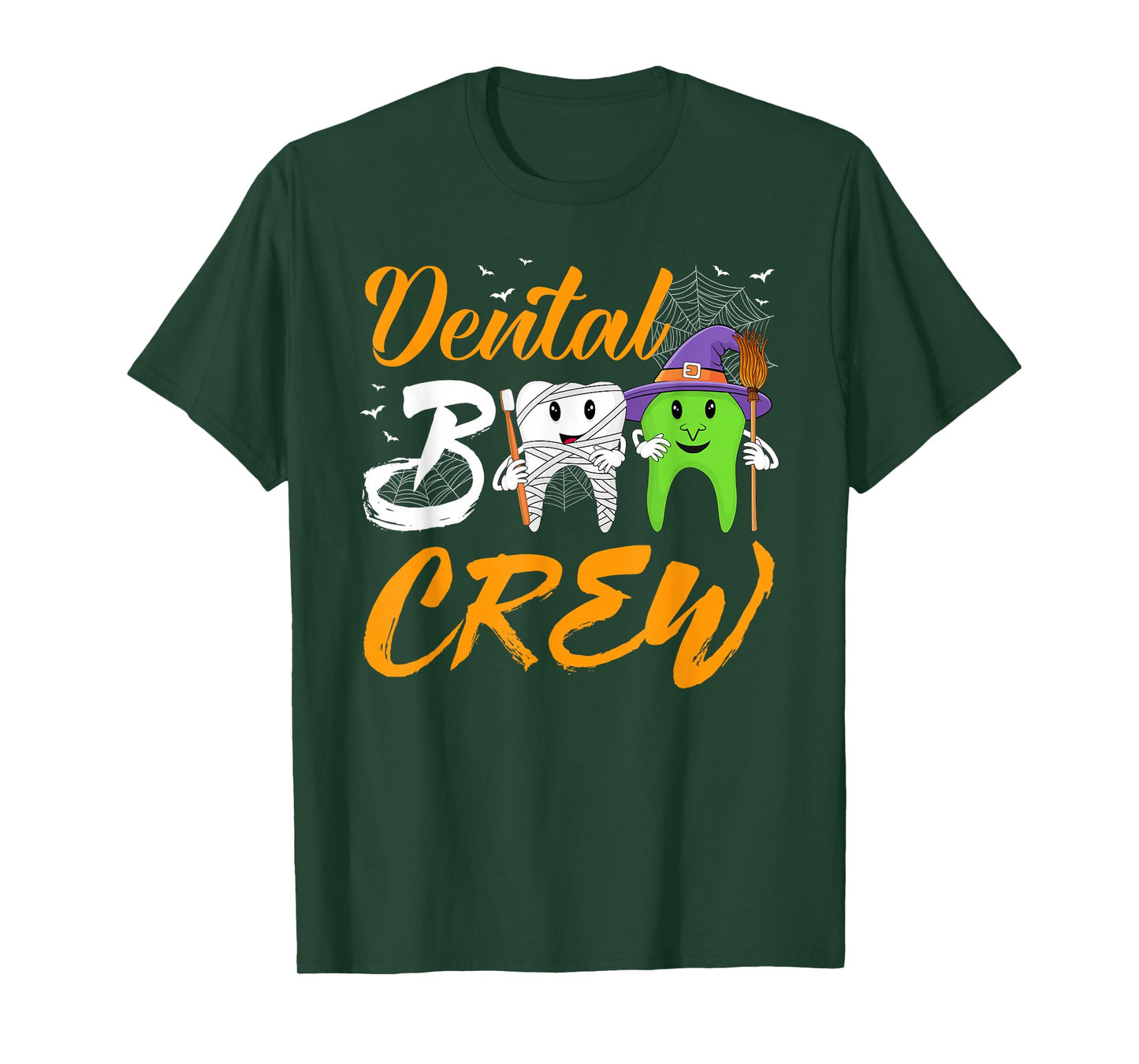 Dental Boo Crew Funny Teeth Dentist Halloween Men Women T-Shirt