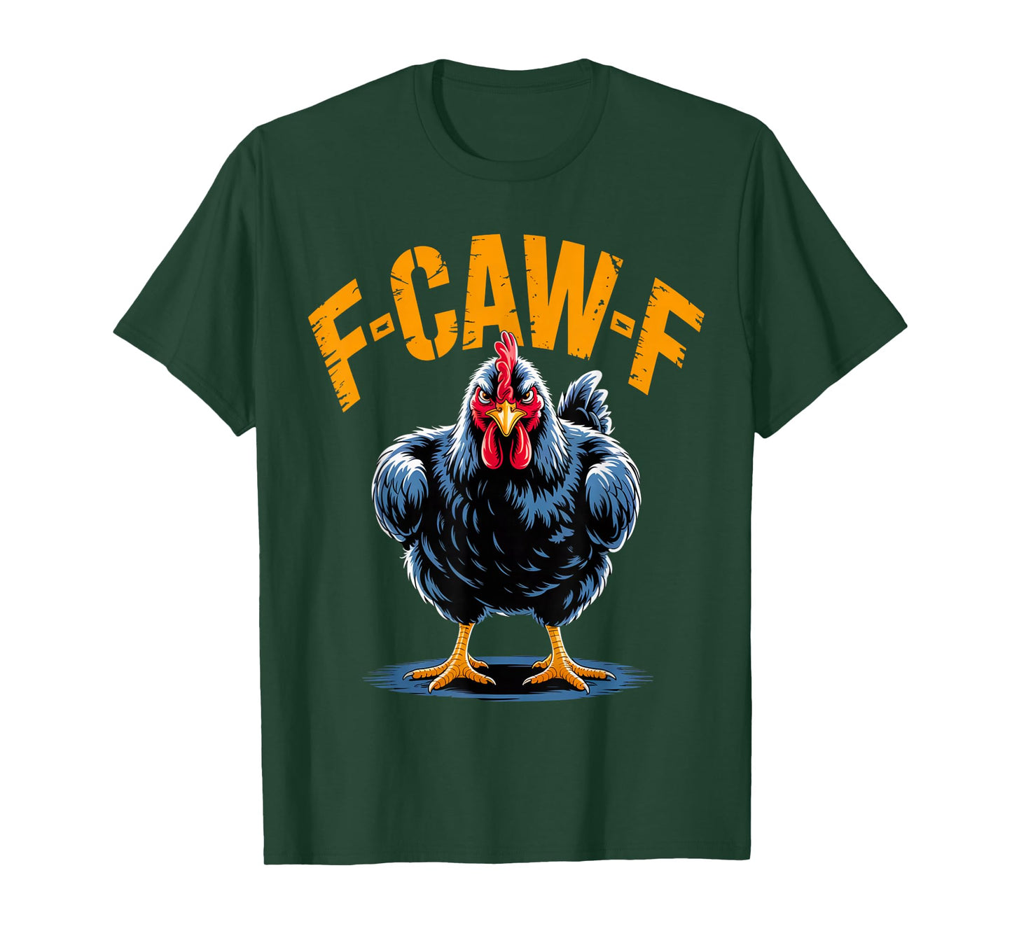 Black Bird Funny Crow F-Caw-F Retro T-Shirt
