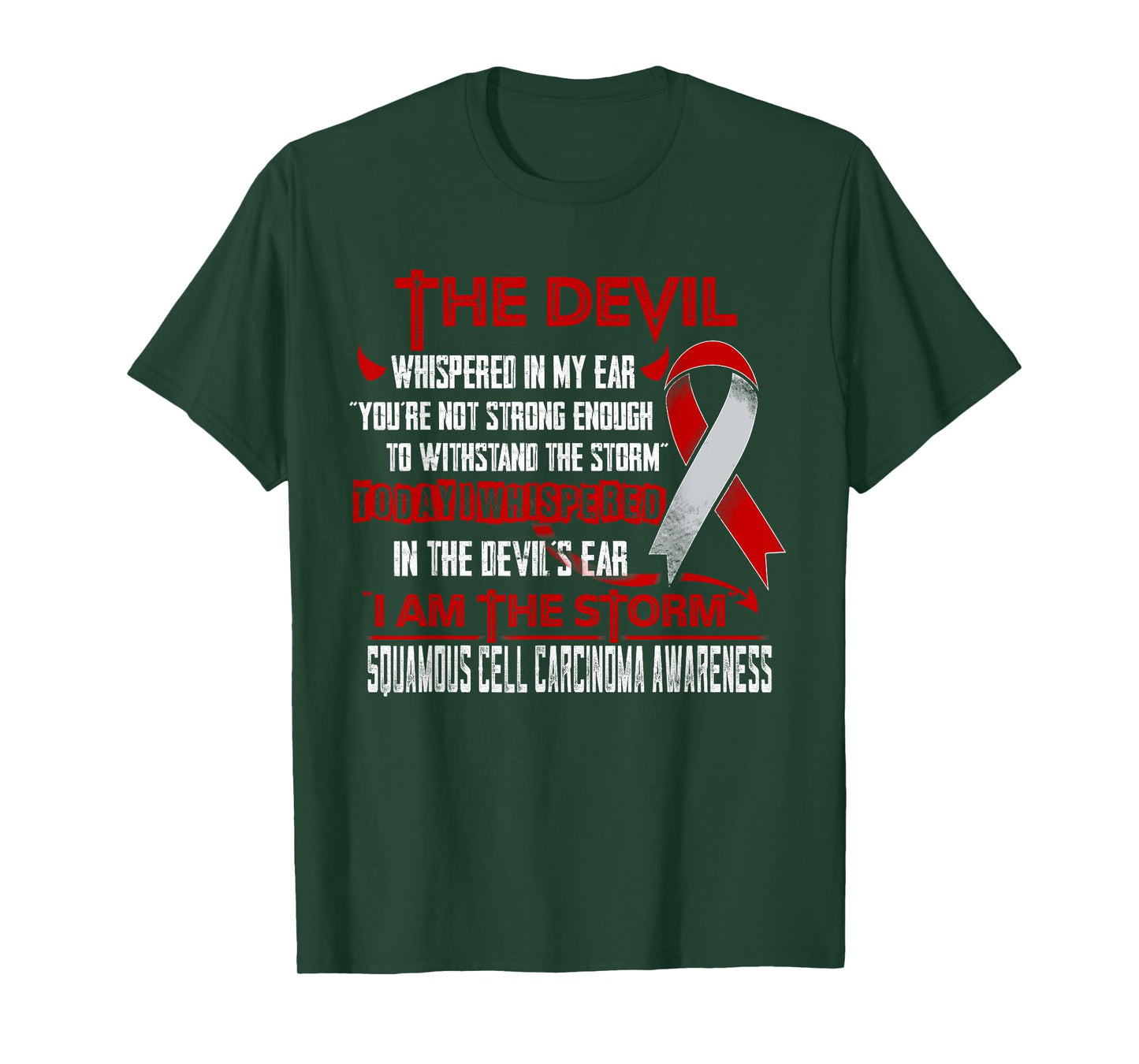 Squamous Cell Carcinoma Awareness I am the Storm Devil T-Shirt