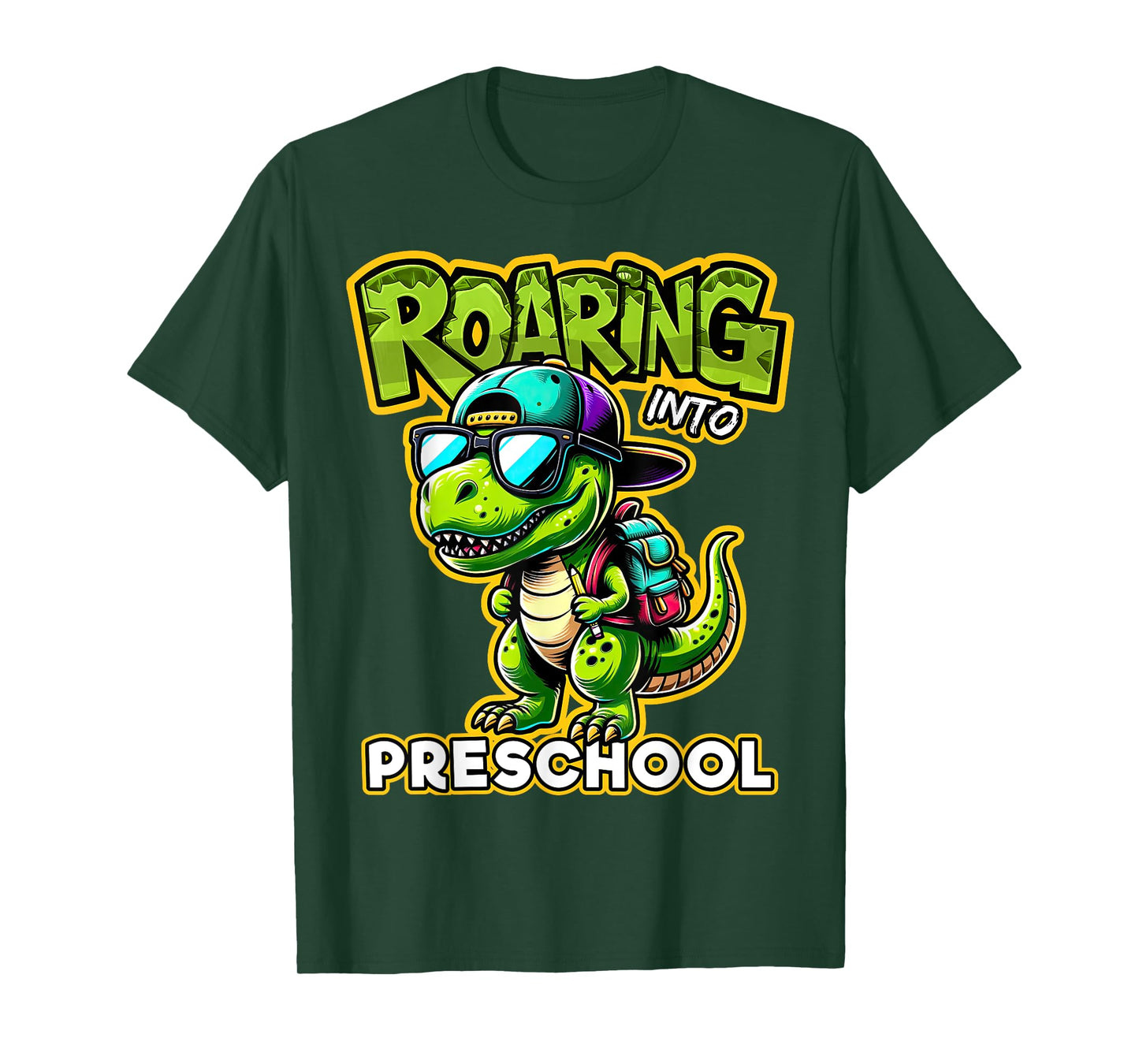 Back to School Preschool Dinosaur First Day of School Boy T-Shirt