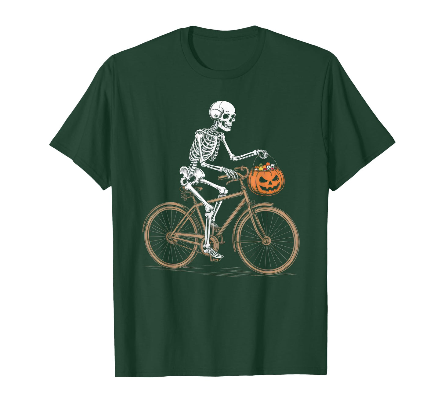 Skeleton Biker Halloween Trick-or-Treat Costumes T-Shirt