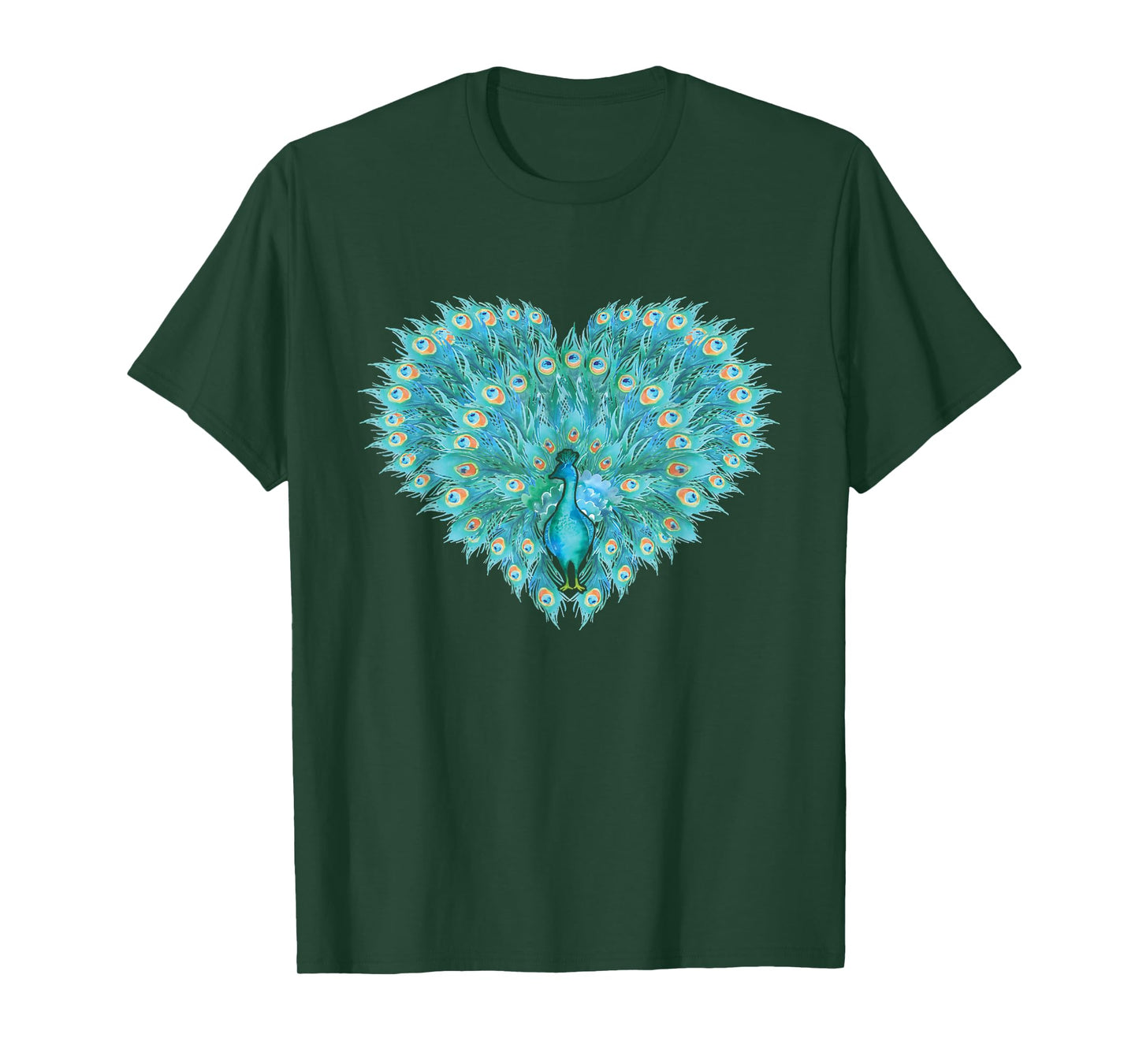 Decorative Peacock - Zookeeper Ornithologist Animal Lover T-Shirt