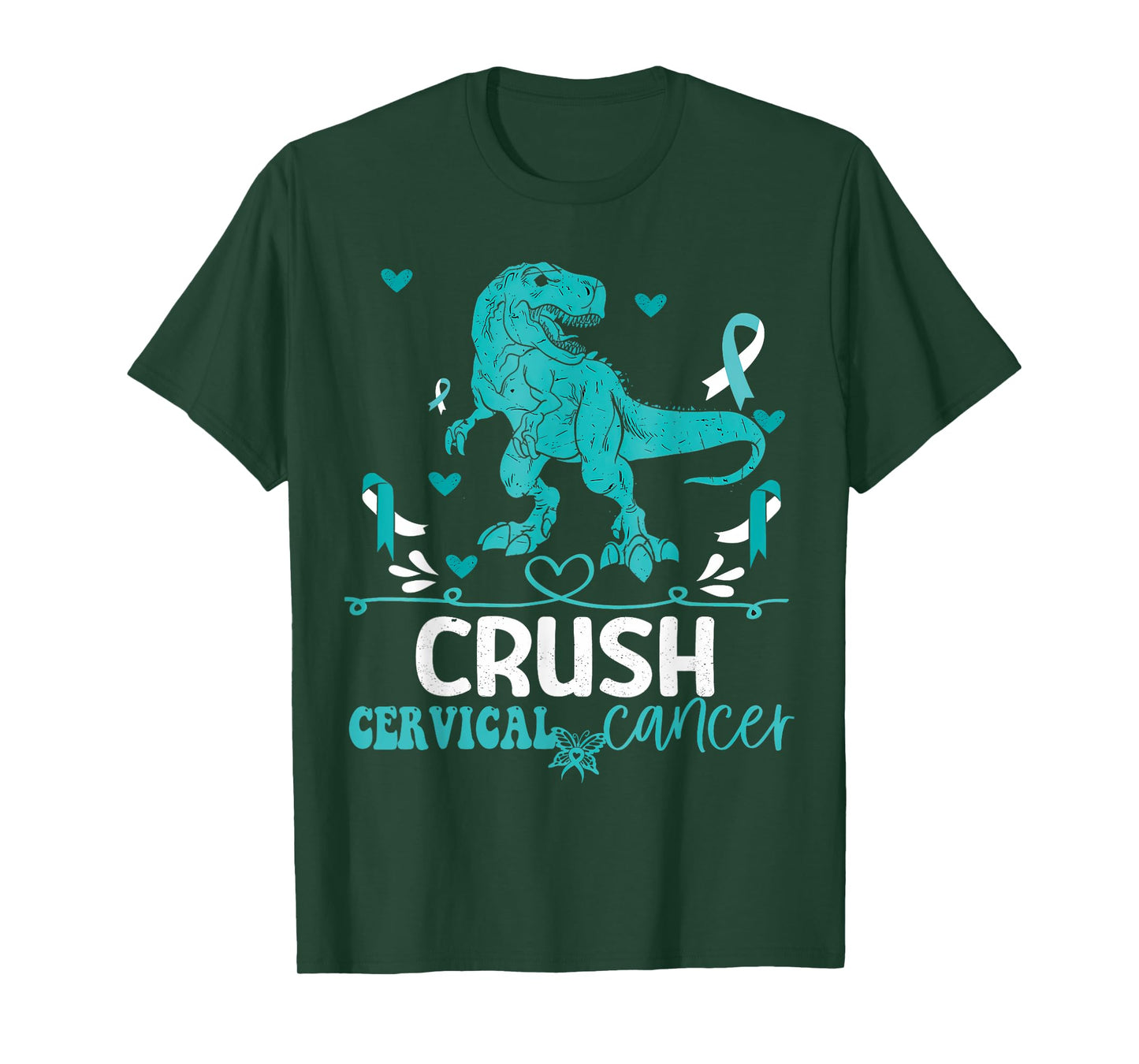 Kids Cervical Cancer Awareness Monster Truck Toddler Boy T-Shirt