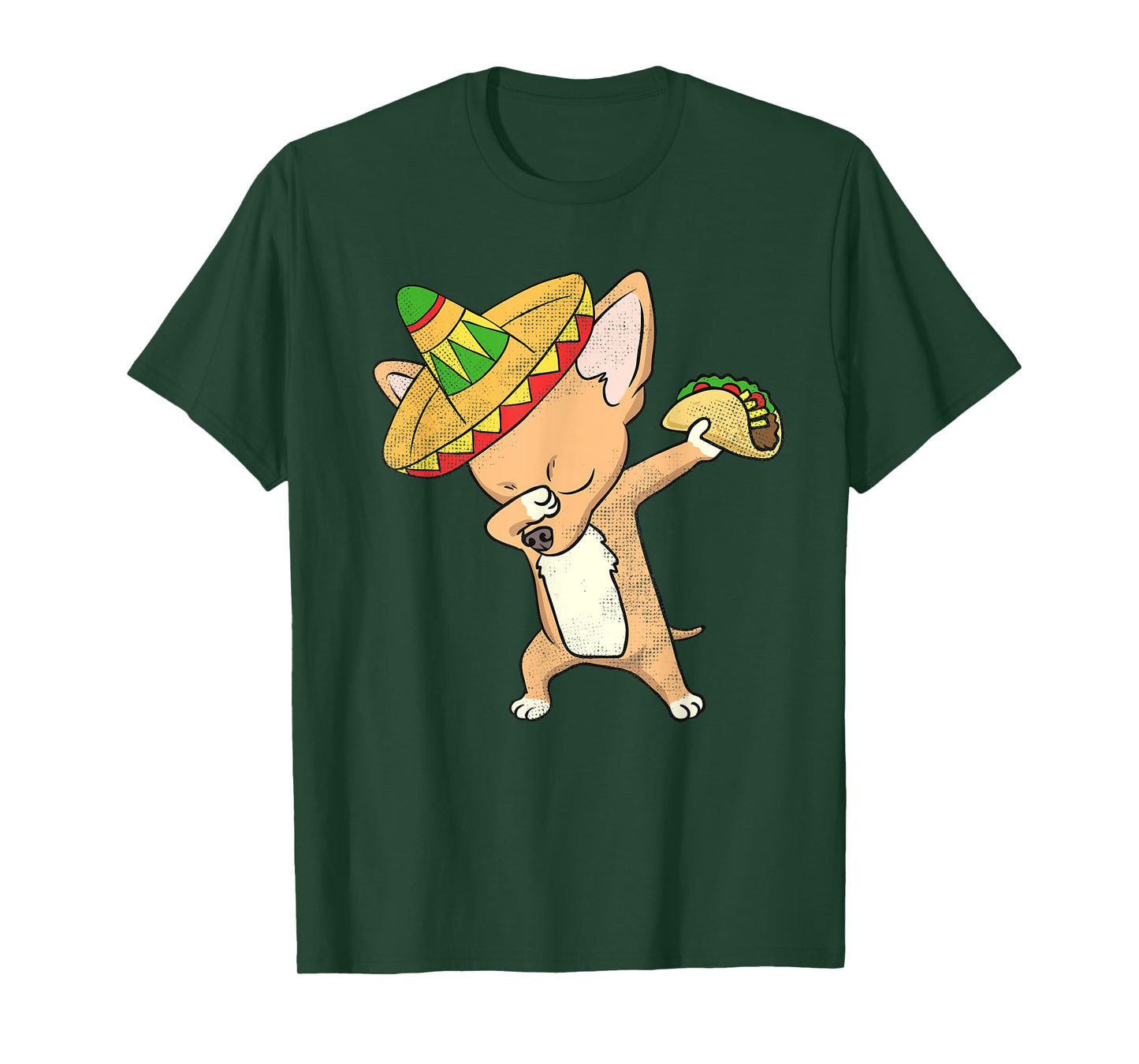 Funny Mexican Chihuahua Dog Taco Shirt Dabbing Cinco De Mayo T-Shirt for Men Women Kids