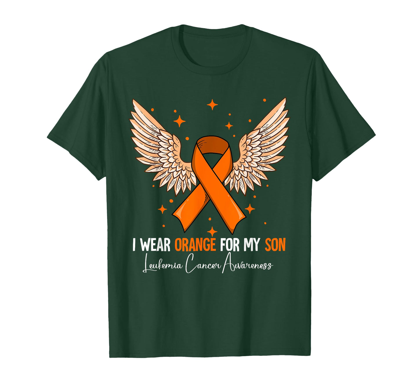 I Wear Orange For My Son Leukemia Awareness T-Shirt
