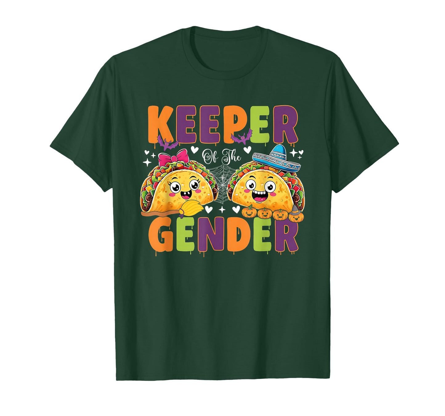Mexican Gender Reveal Halloween Keeper of The Gender Tacos T-Shirt
