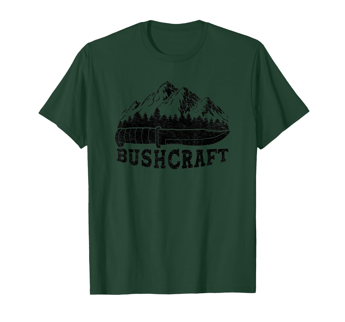 Bushcraft Knife Survival Outdoor Nature Forest Wilderness T-Shirt