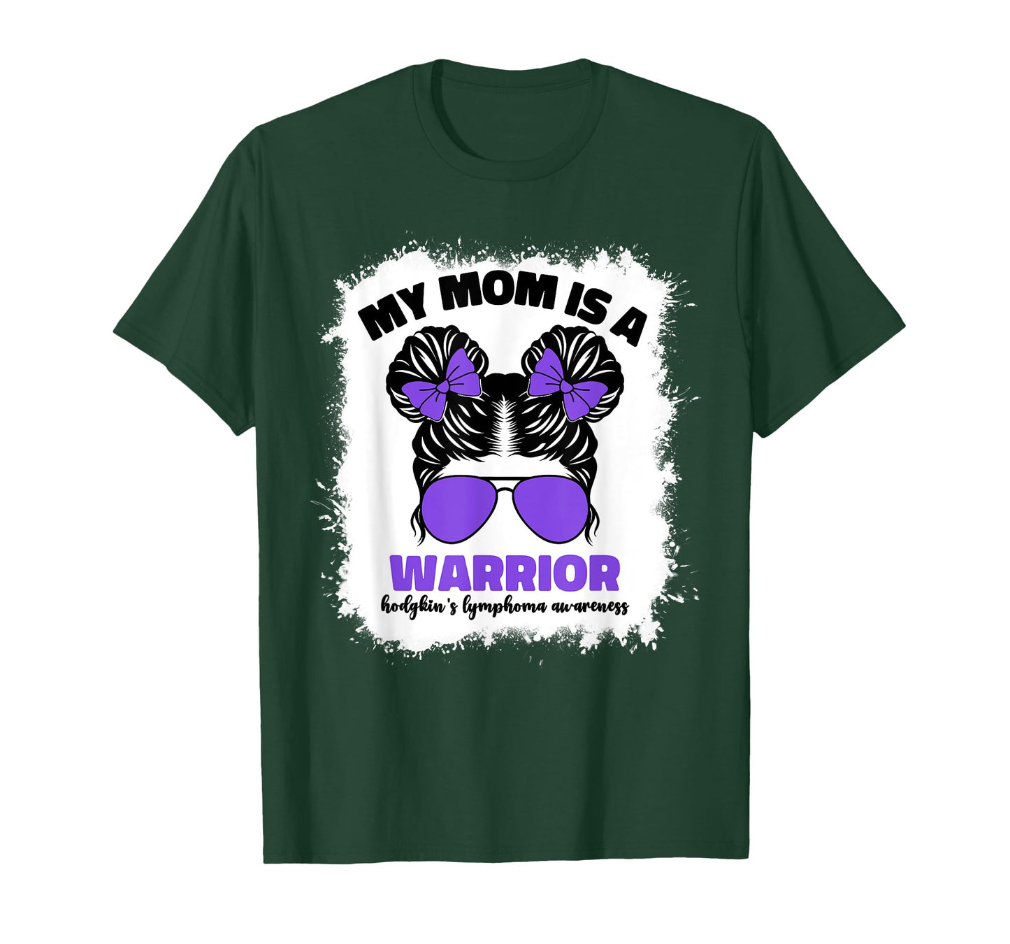 My Mom Is A Warrior Hodgkins Lymphoma Cancer Awareness T-Shirt