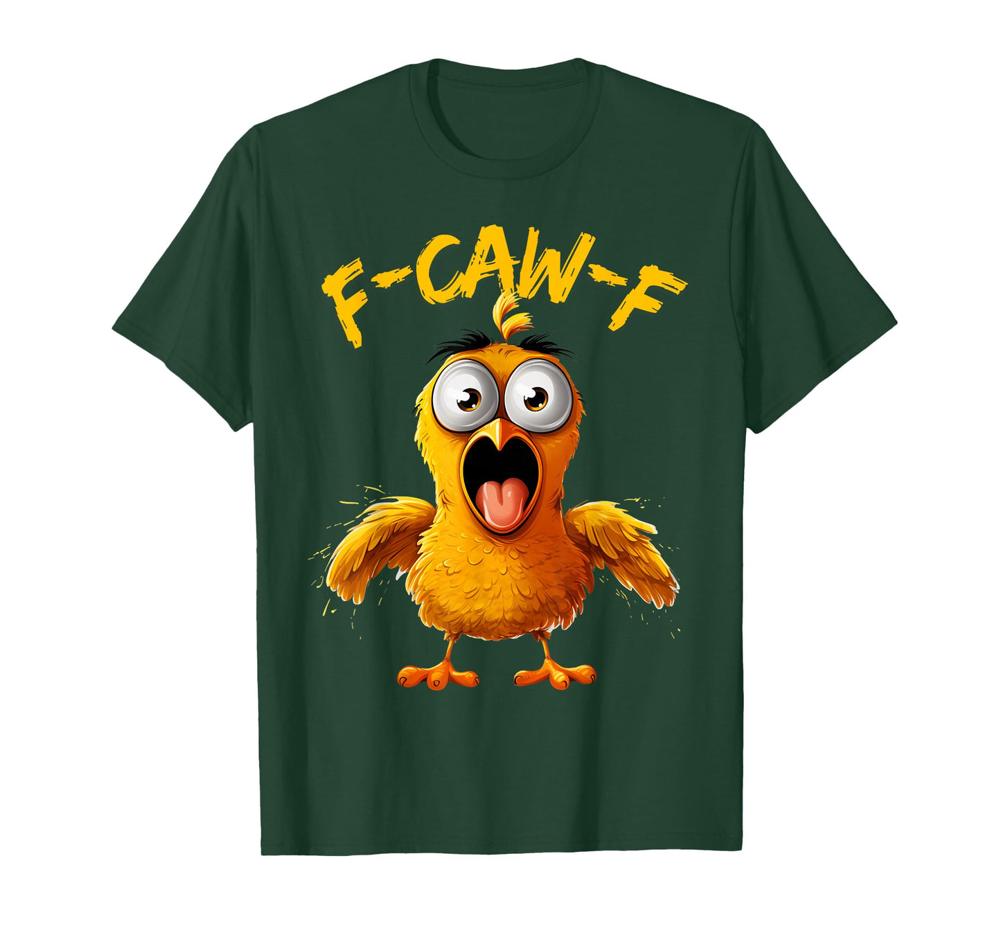 Funny F-Caw-F Baby Chicken FCAWF Chicken Lover Humor Squad T-Shirt
