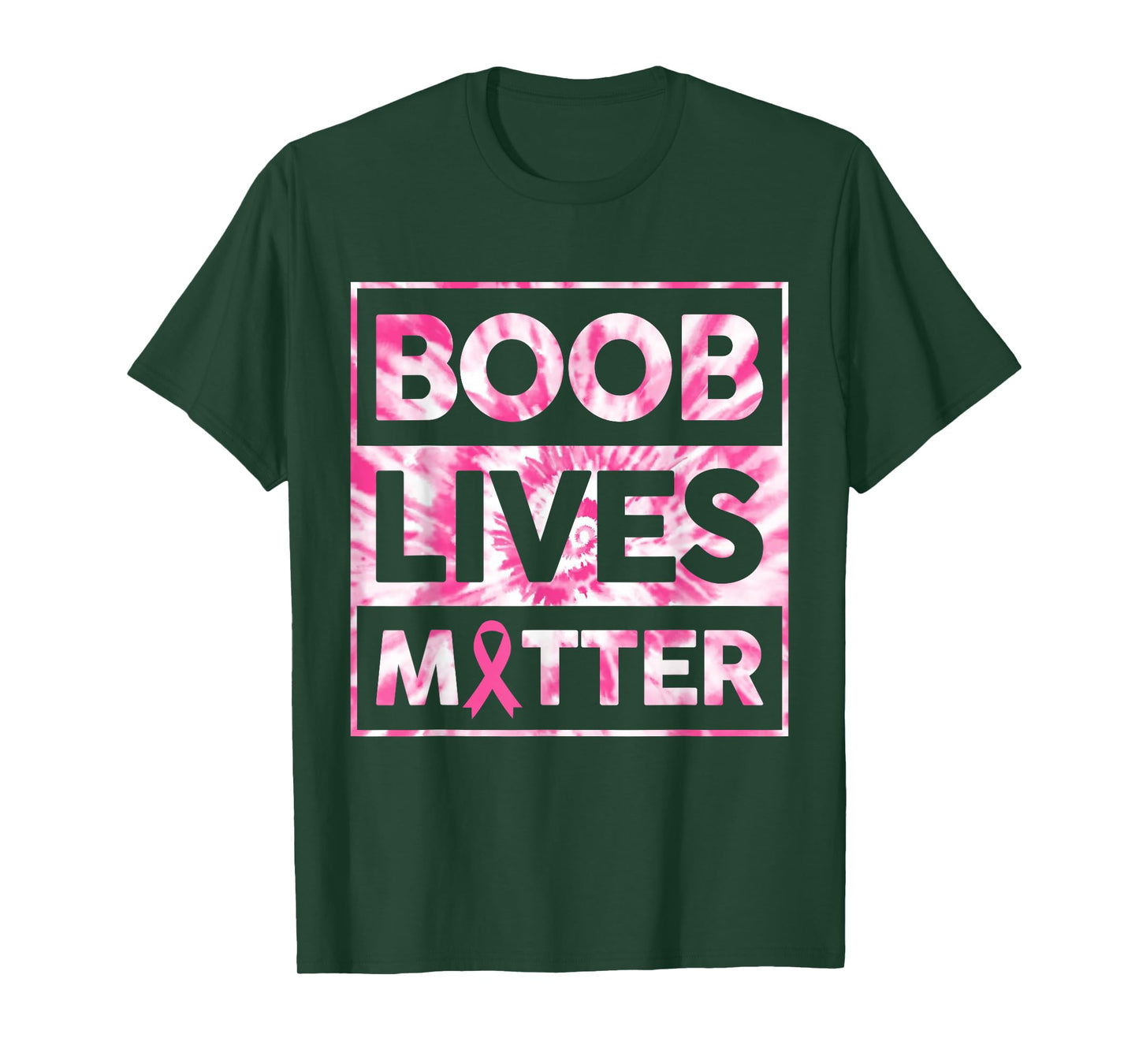 Boob Lives Matter Pink Warrior Breast Cancer Awareness Month T-Shirt