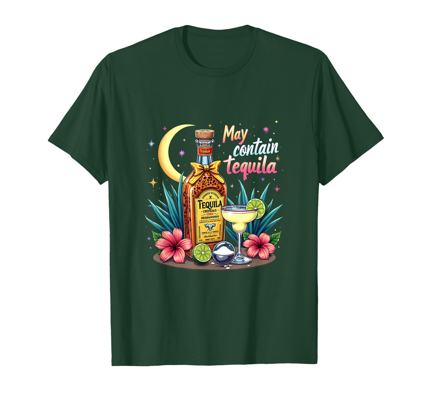 Funny Tequila Drinker Cinco de Mayo May Contain Tequila T-Shirt
