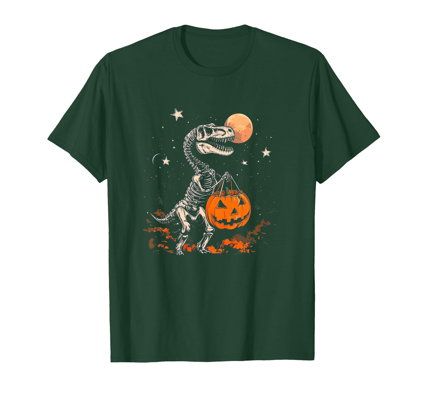Kids Spooky Saurus Halloween T-Rex Dinosaur Kids Boys Toddler T-Shirt