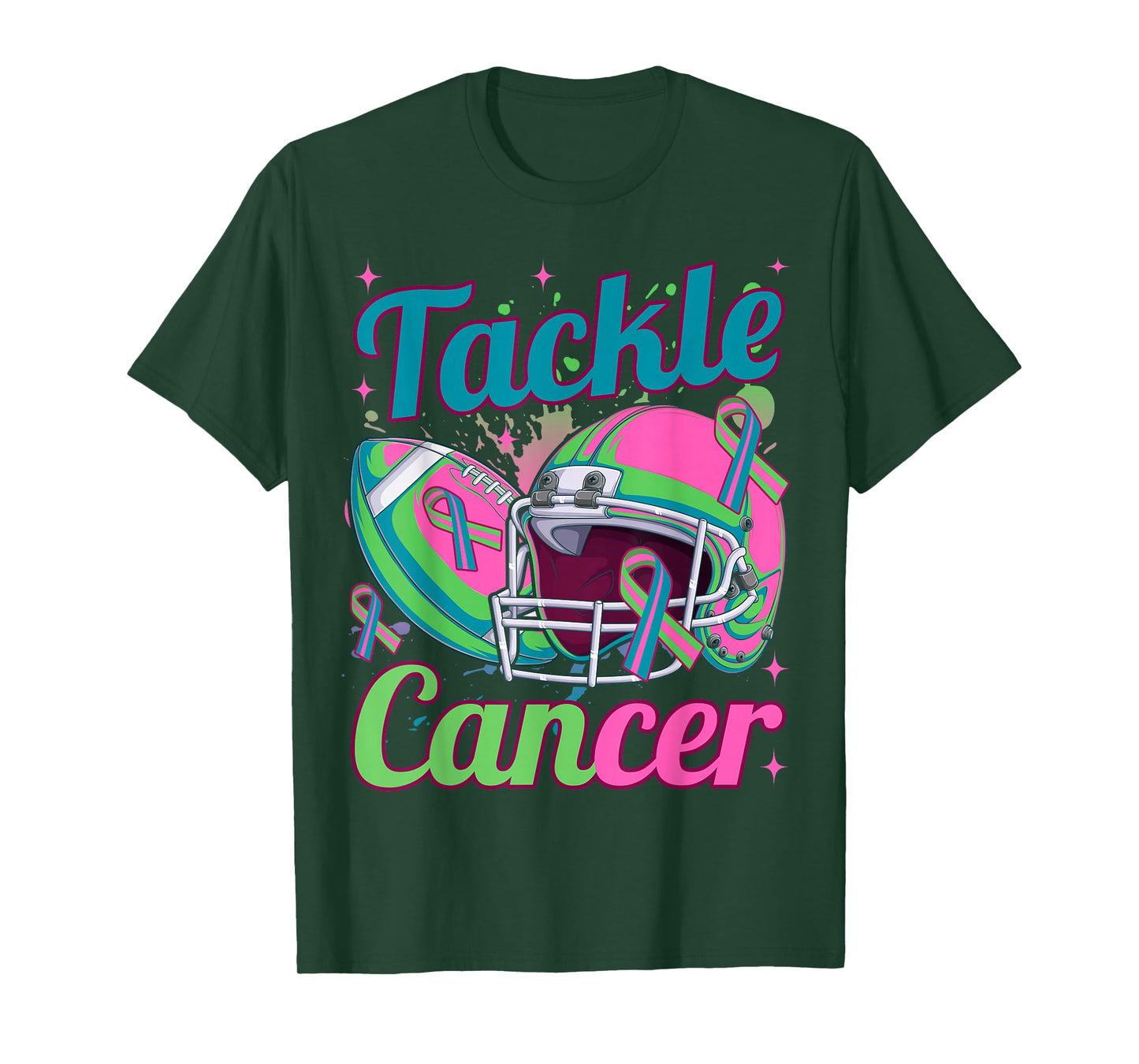 Tackle Metastatic Breast Cancer Awareness Football Women T-Shirt