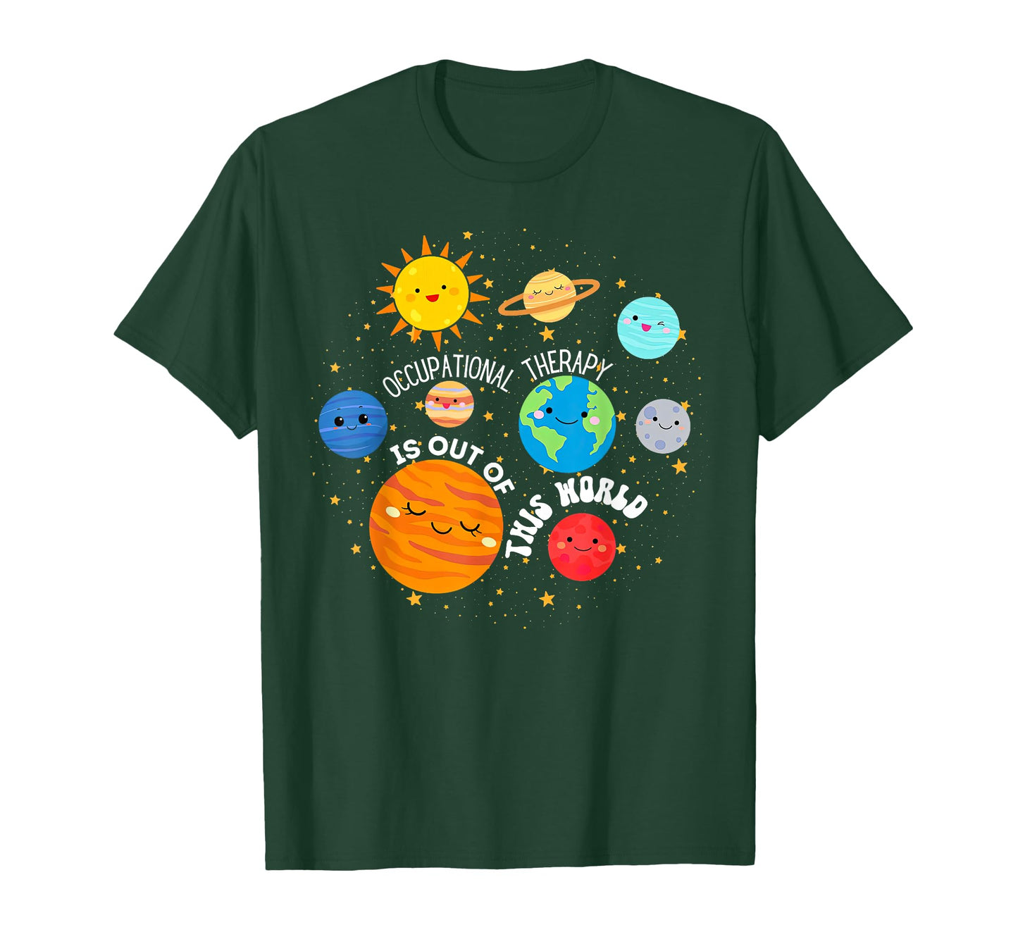 OT Occupational Therapy Is Out Of This World Space Planets T-Shirt