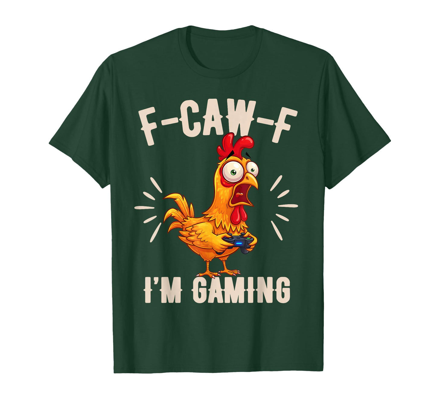 FCAWF Funny Farm Animal Humor for Bird Lovers Rooster Gaming T-Shirt