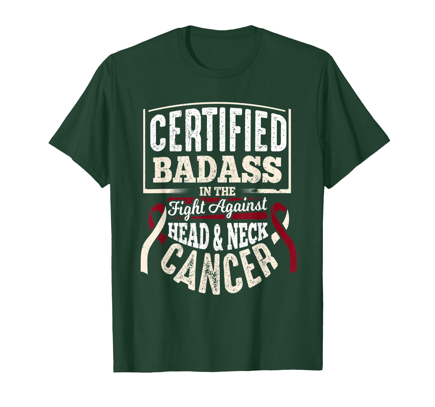 Head and Neck Awareness Shirt Certified Badass Men Gift T-Shirt