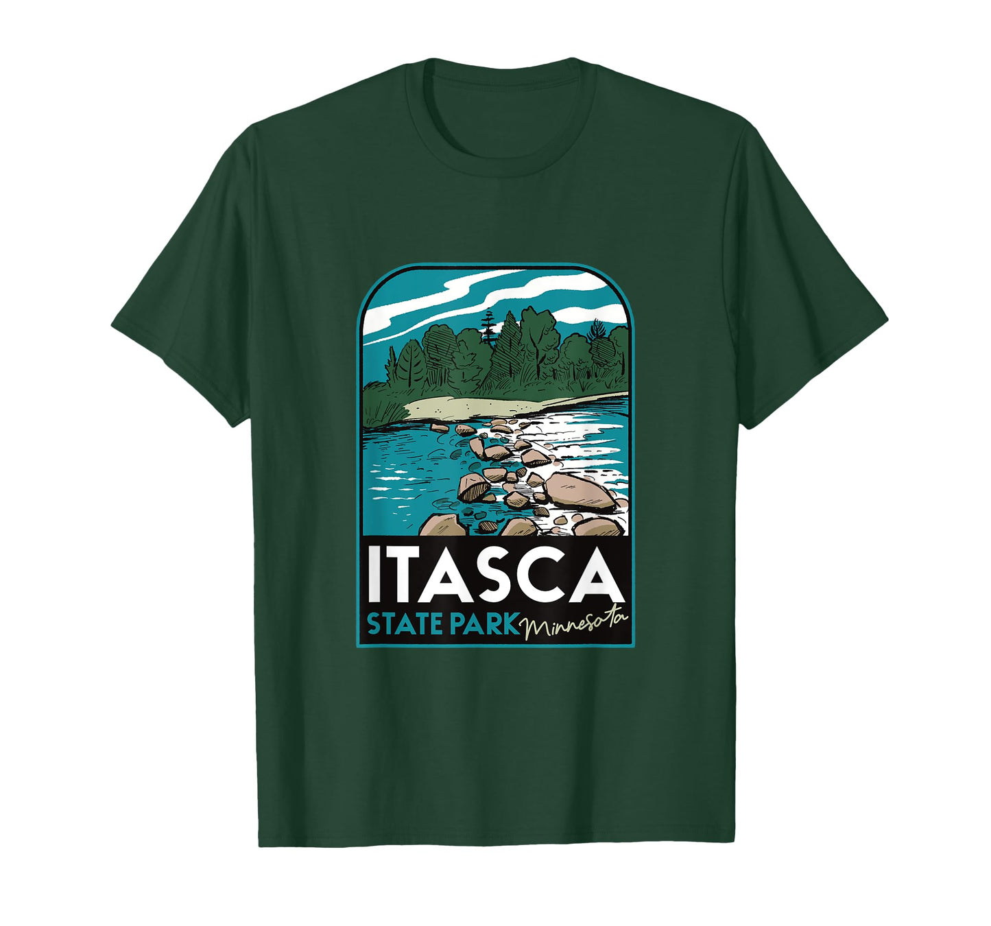 Itasca State Park MN Badge T-Shirt