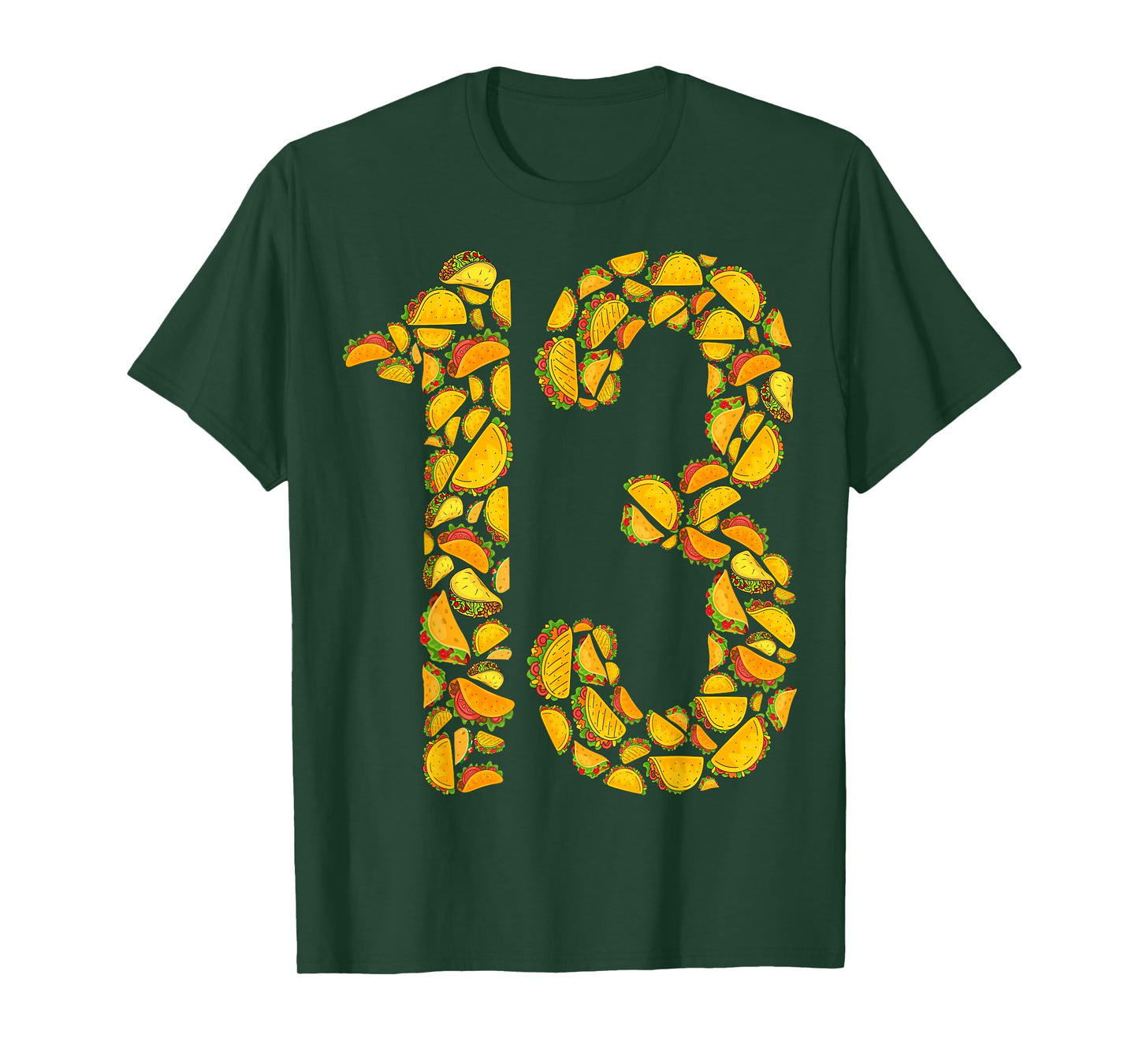 Thirteen Taco Bout My 13th Birthday Funny Mexican Family T-Shirt