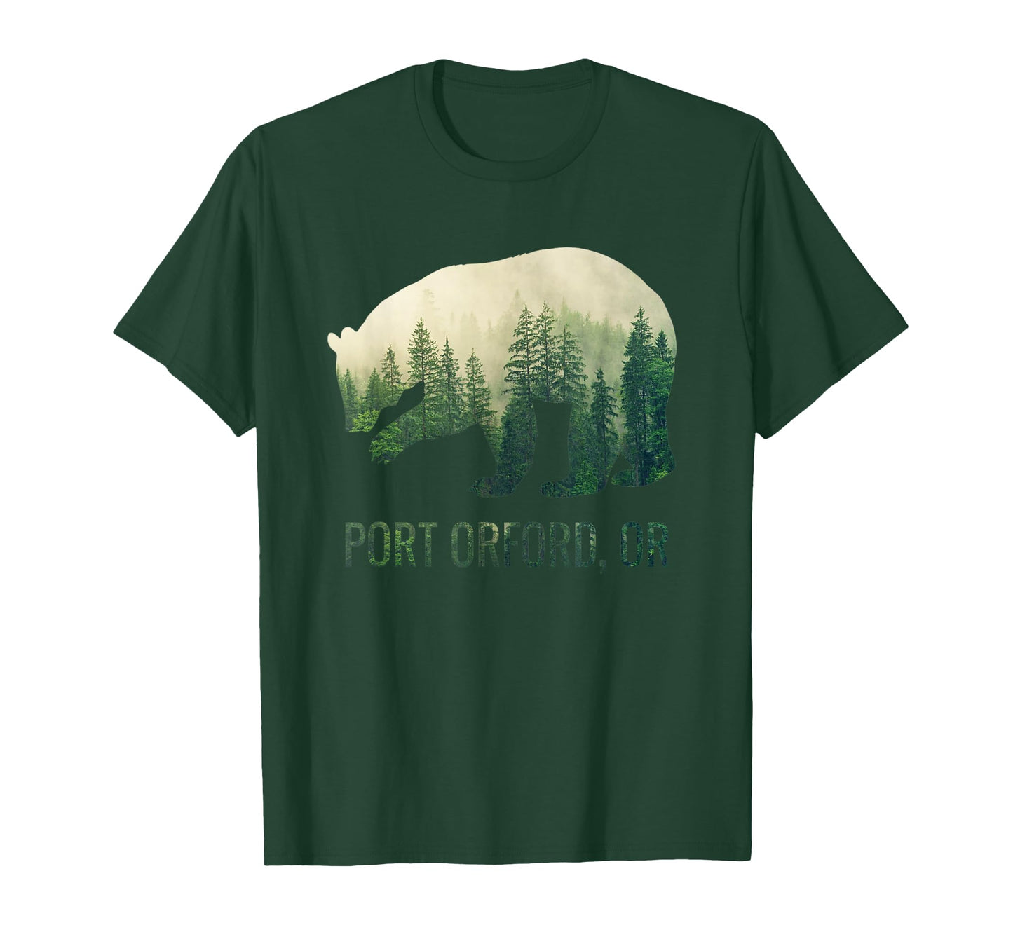 Port Orford Bear State Of Oregon Pacific NW Wildlife T-Shirt