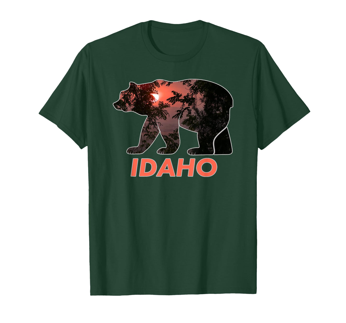 Idaho Outdoor Gifts and Apparel MCA Idaho Retro Vintage Unisex-Adults Black Short Sleeve Regular Fit Cotton Blend Mountain Graphic T-Shirt