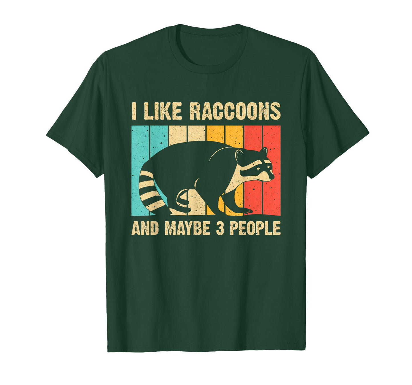 Funny Raccoon Design For Men Women Raccoon Lover Introvert T-Shirt, Black