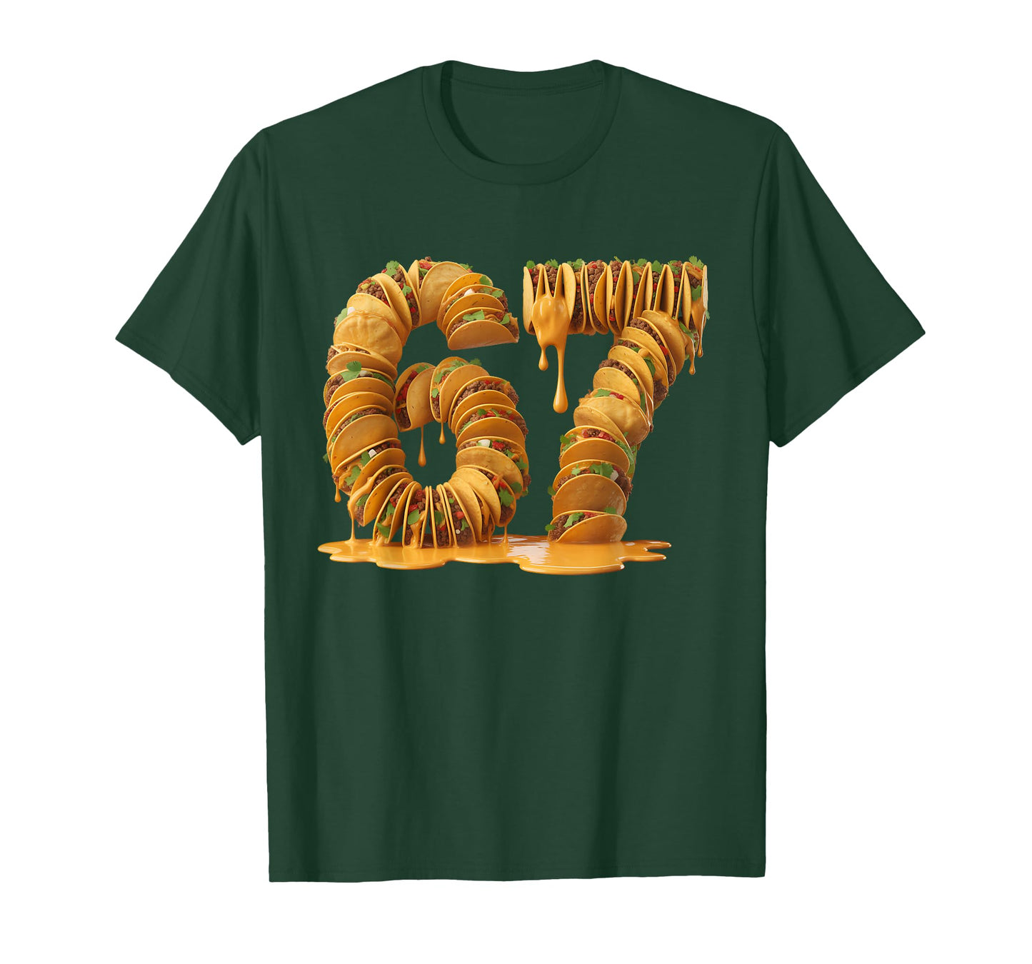 67 Six Seven Tacos Brainrot Viral Meme Halloween Funny T-Shirt