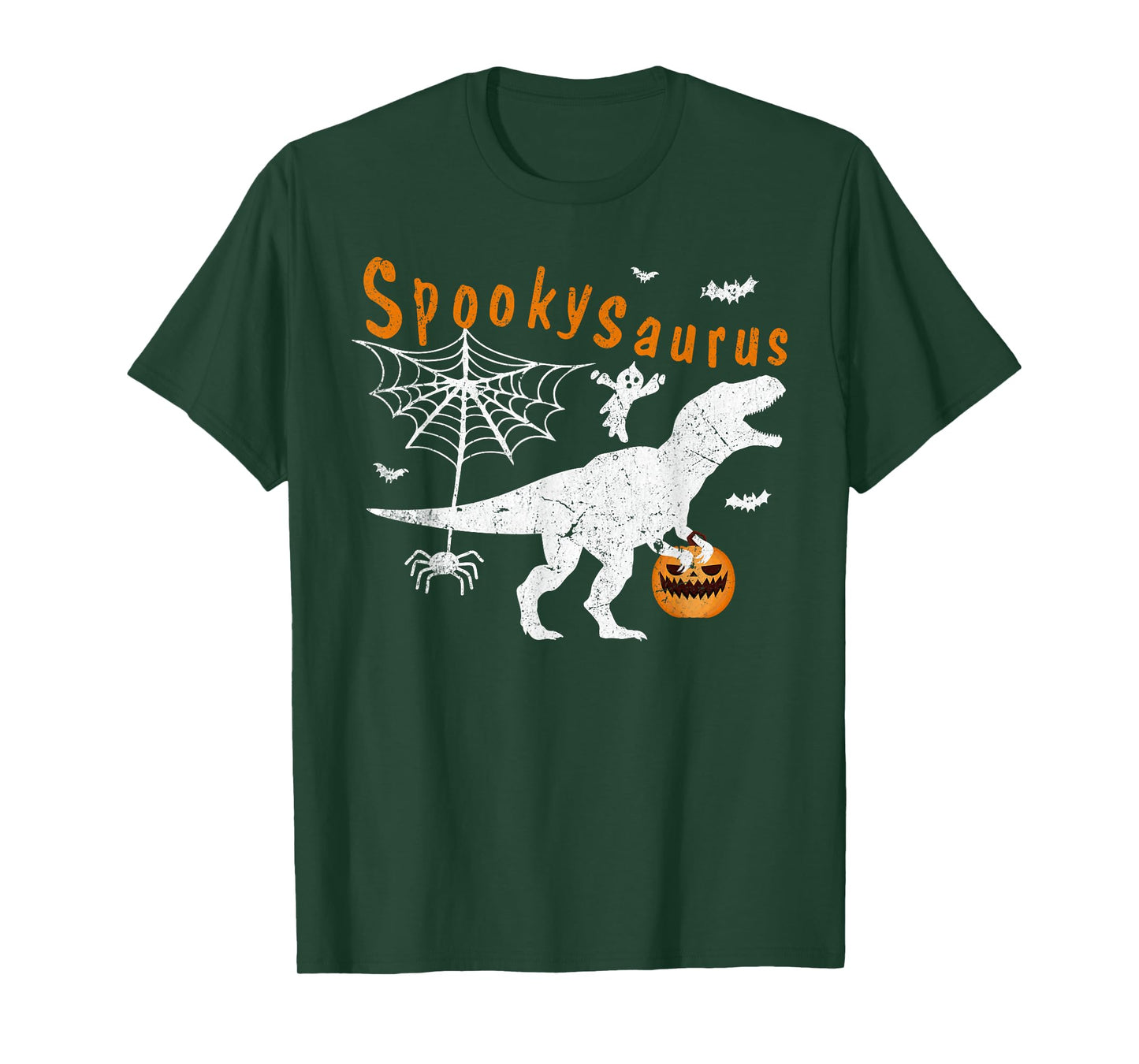Funny Spooky Saurus T-Rex Dinosaur Halloween T-Shirt