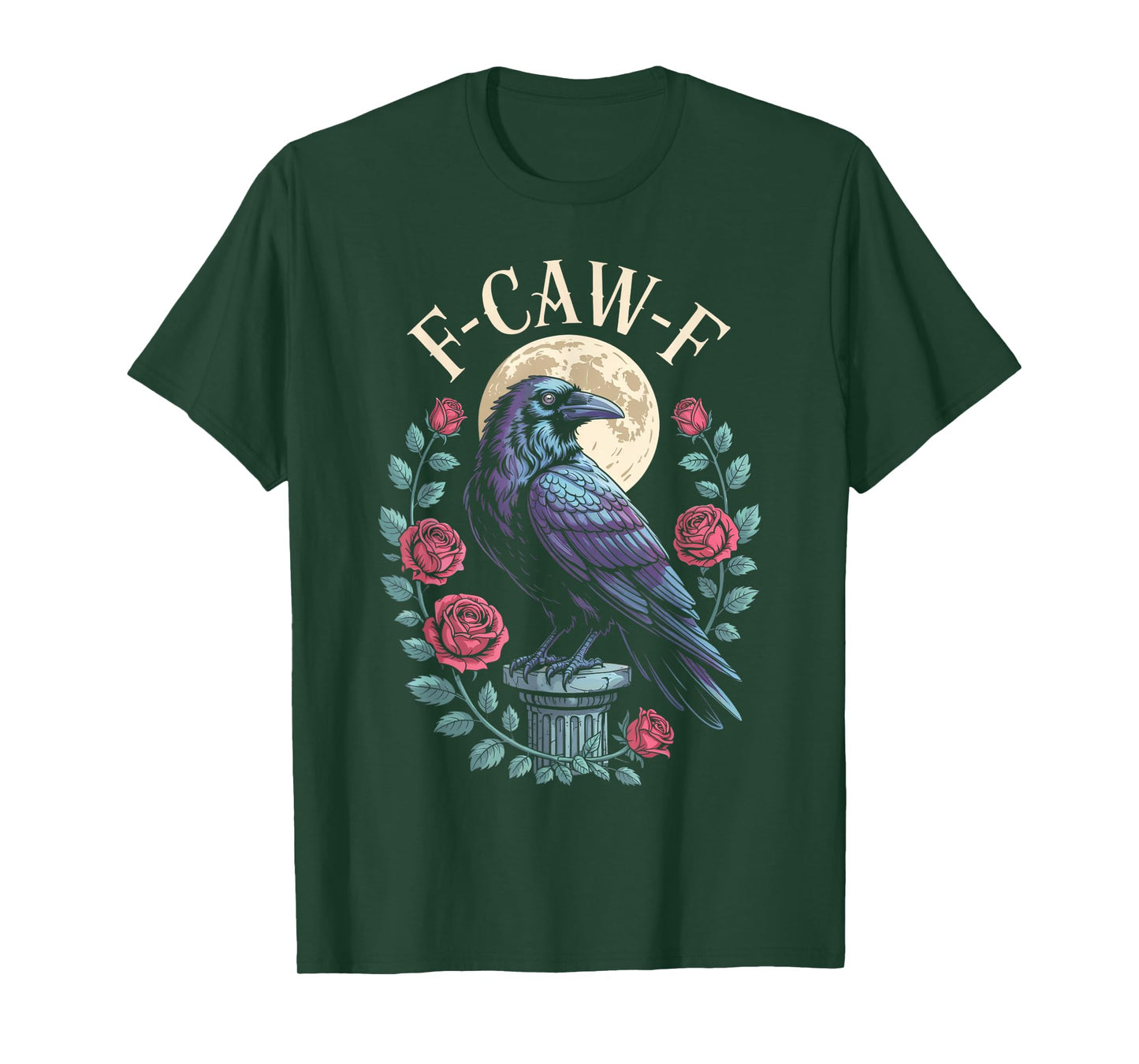 Black Crow, F-Caw-F Funny Black Bird Funny F CAW F Crow T-Shirt