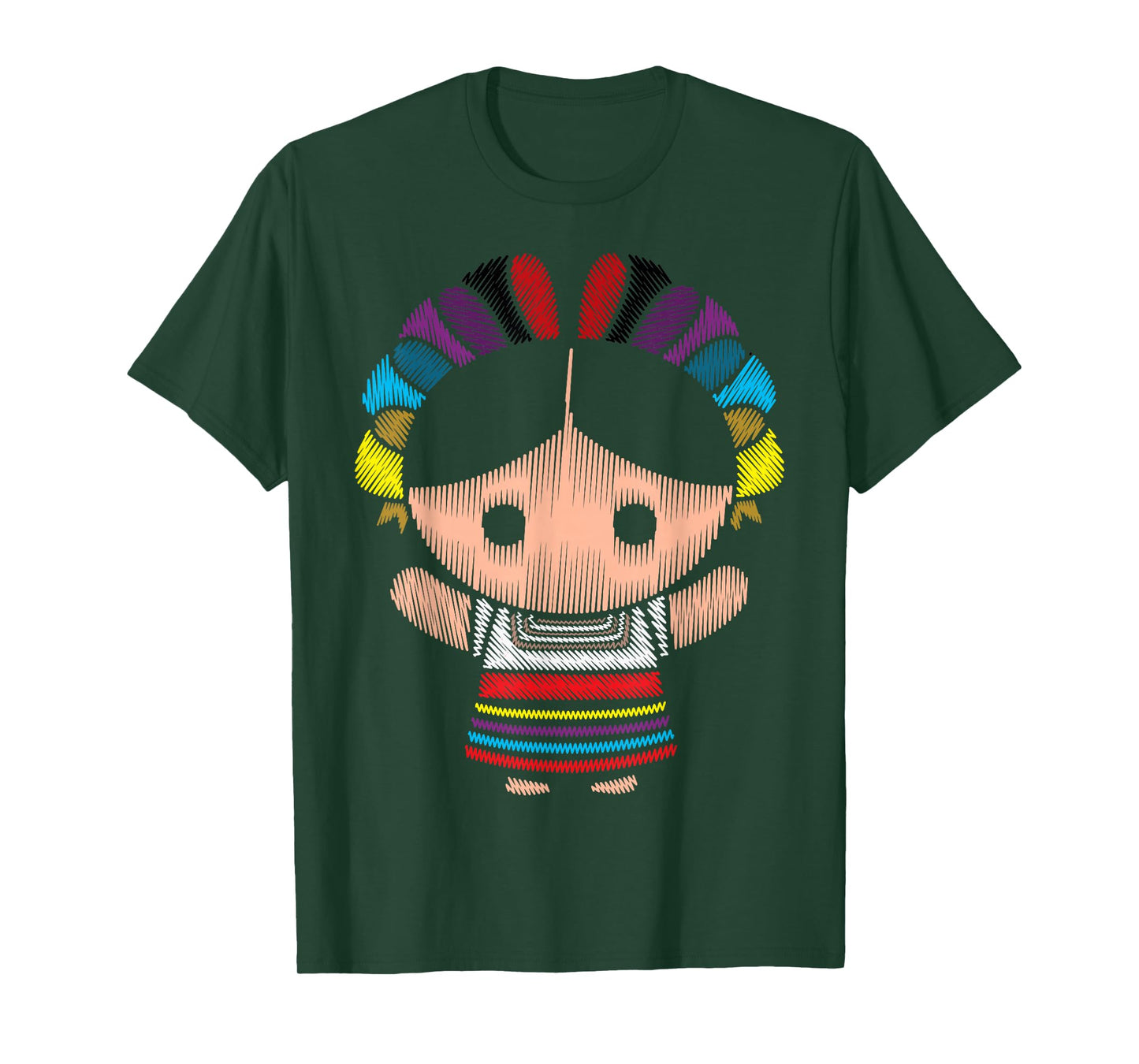 Handmade Mexican Doll, Lele Otomi Doll Mexico Querétaro T-Shirt