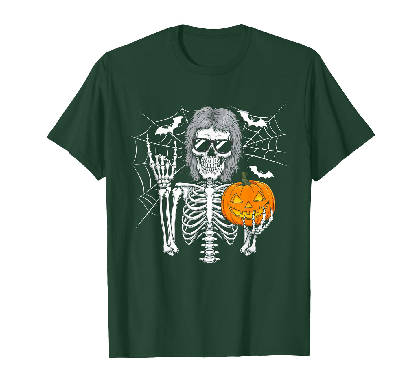 Spooky Bigfoot Jack O Lantern Skeleton Halloween Fun T-Shirt