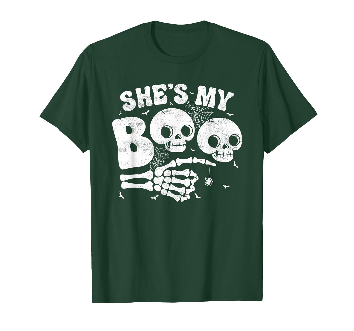 She’s My Boo Skeleton Couple Matching Halloween Costume T-Shirt