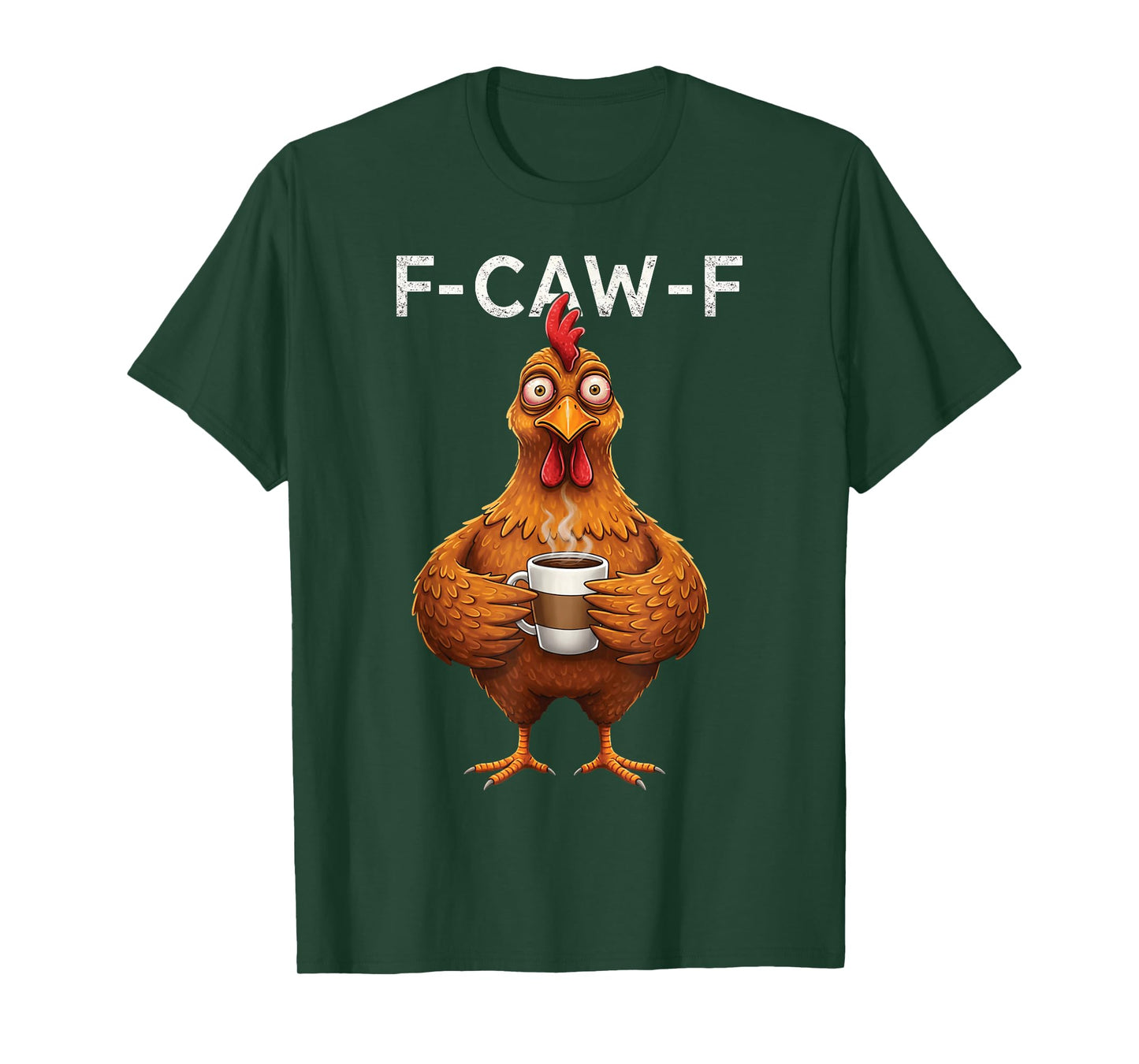 F-Caw-F Black Crow Funny Black Bird Moon Gothic Adult Humor T-Shirt
