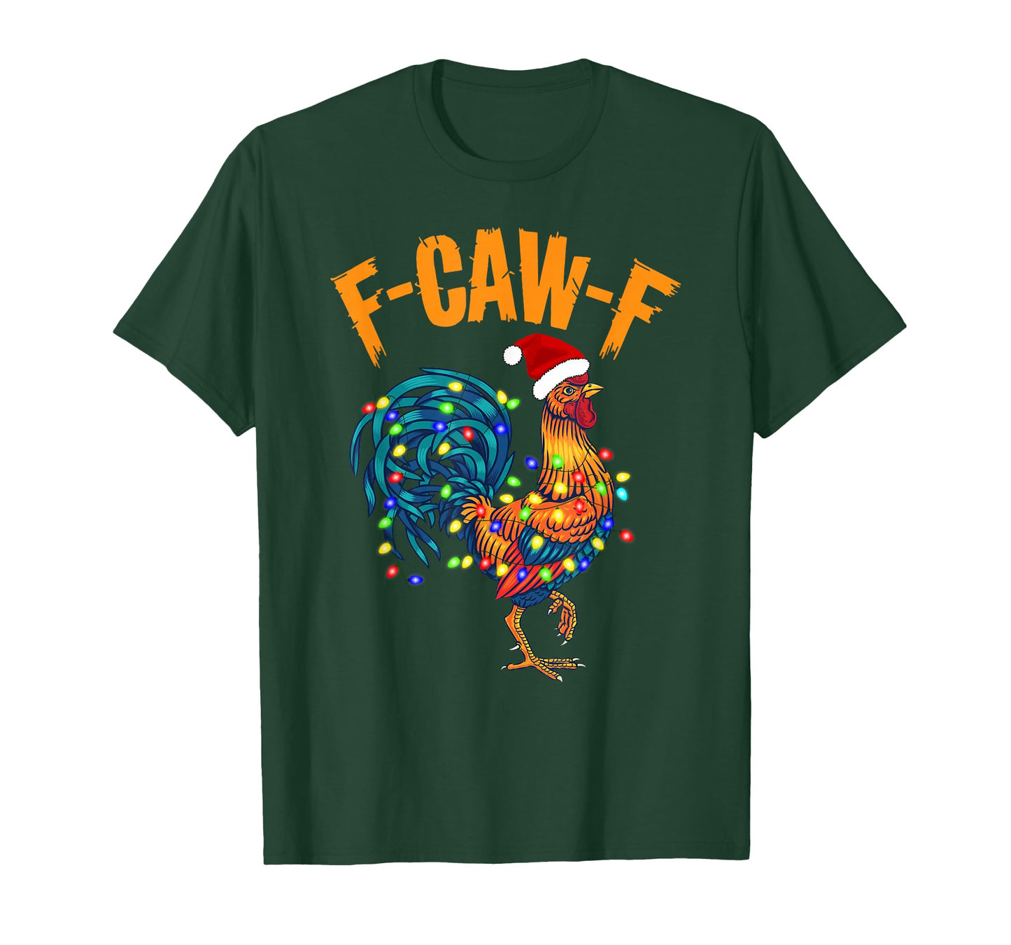 F-Caw-F Funny Chicken Humor Rooster Meme Christmas Pajamas T-Shirt