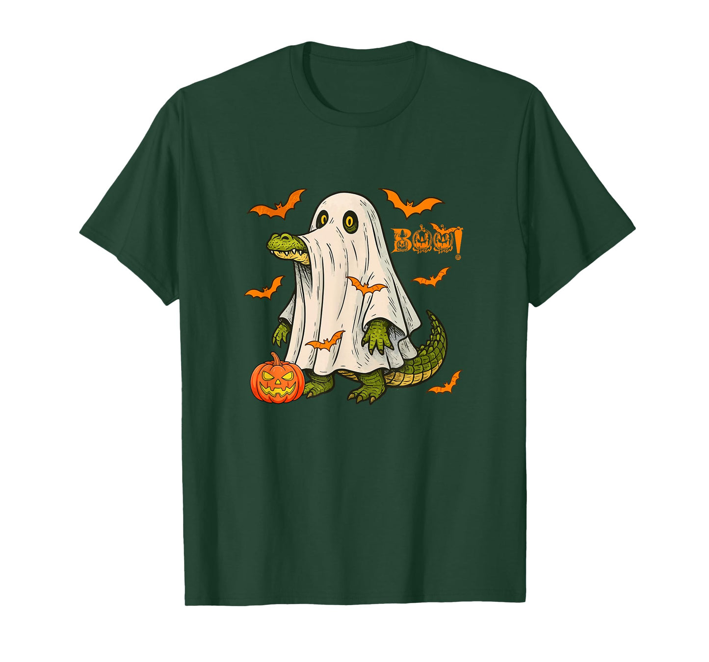 Boo Halloween Alligator Cosplay Ghost Costume Animal Lover T-Shirt