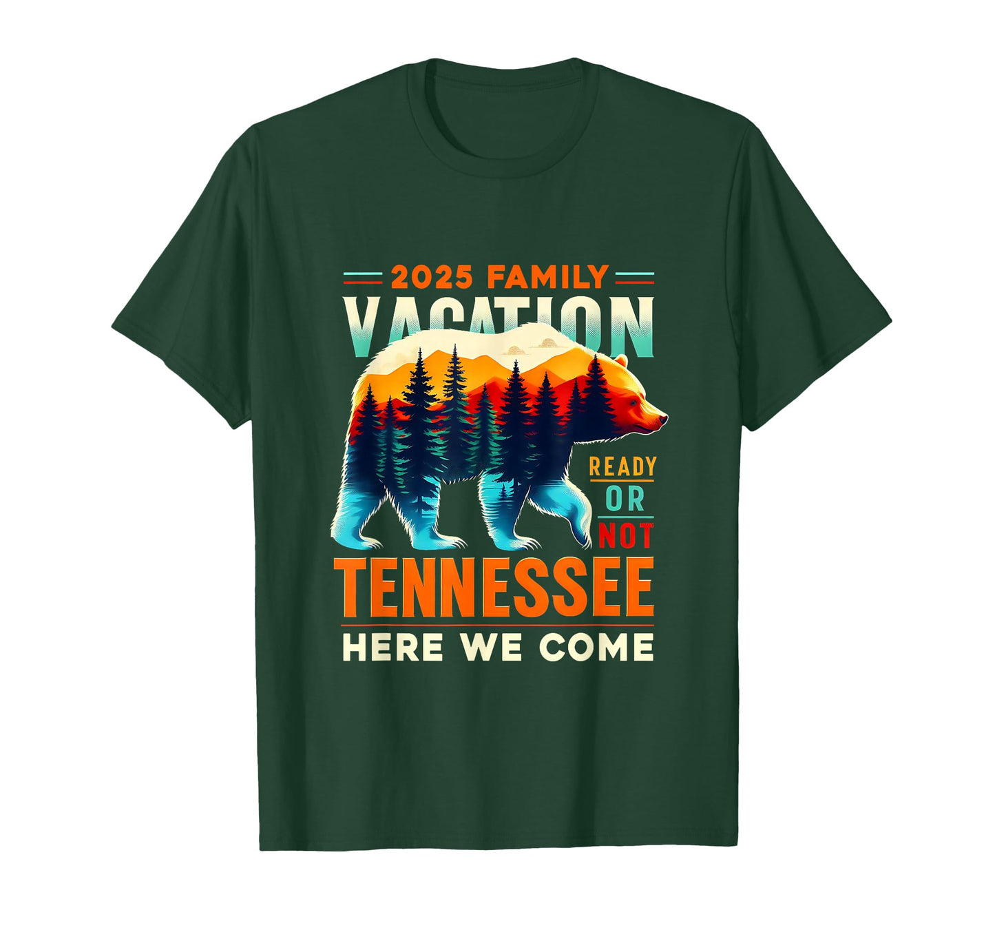 Great Smoky Mountains Tennessee Family Vacation 2025 Trip T-Shirt