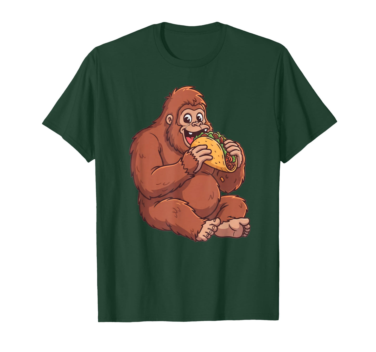 Taco Lover Bigfoot Vintage Design Gift for Men Women Kids T-Shirt